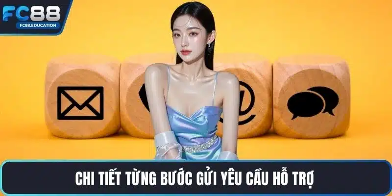 Chi tiết từng bước gửi yêu cầu hỗ trợ 