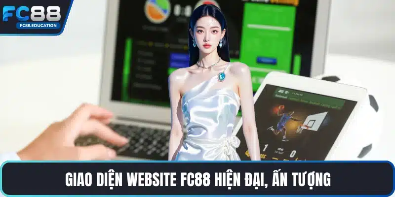 Giao diện website FC88 hiện đại, ấn tượng