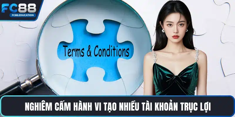 Nghiêm cấm hành vi tạo nhiều tài khoản trục lợi
